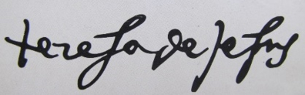 Teresa von Avila Unterschrift